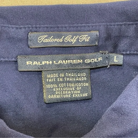 Ralph Lauren Golf Tailored Golf Fit Polo Long Sleeve Top, Blue - Womens Large - Picture 4 of 12
